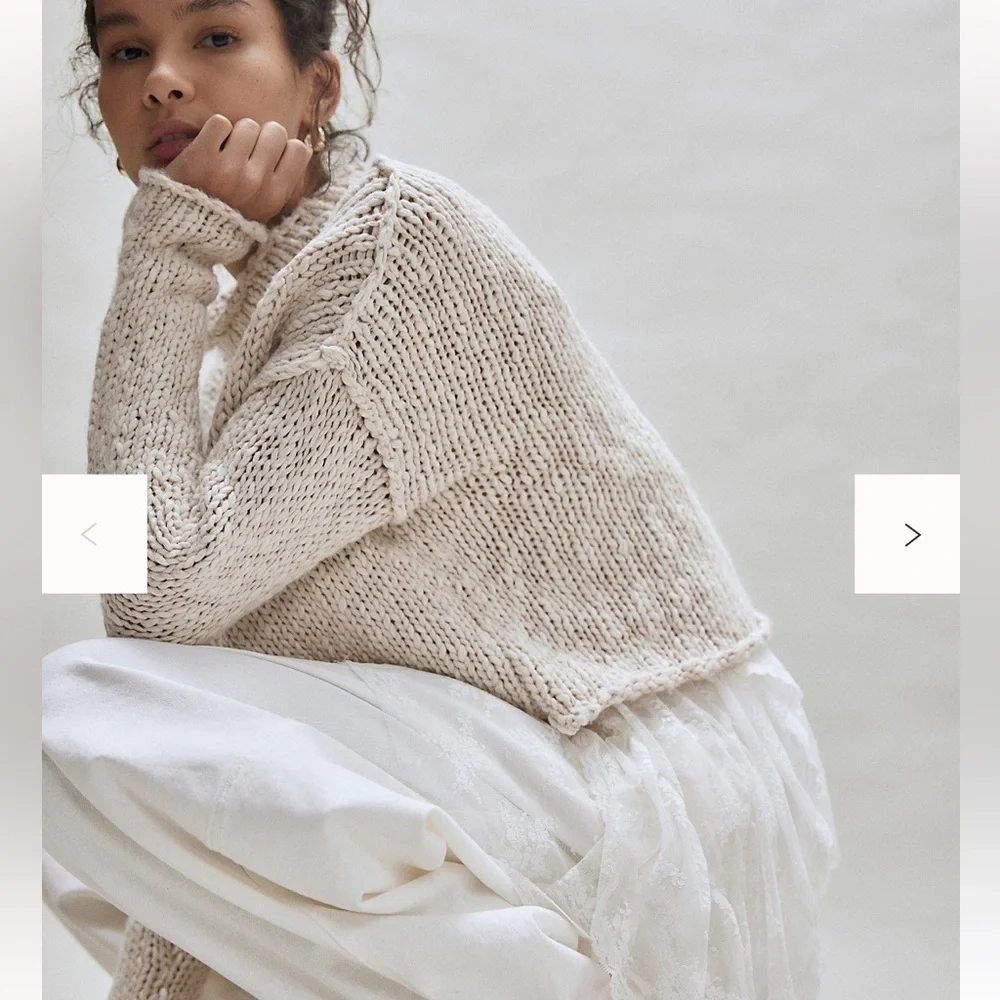 Free People Opal Rollneck Knit Sweater M - Picture 3 of 6